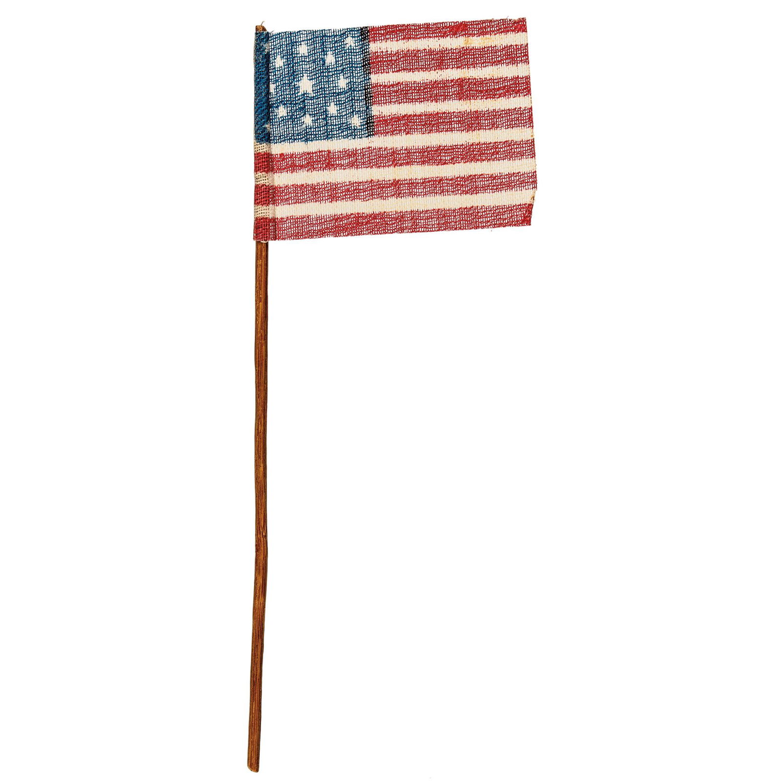 1876 13-Star Great Star US Parade Flag With Pole (1 of 1)