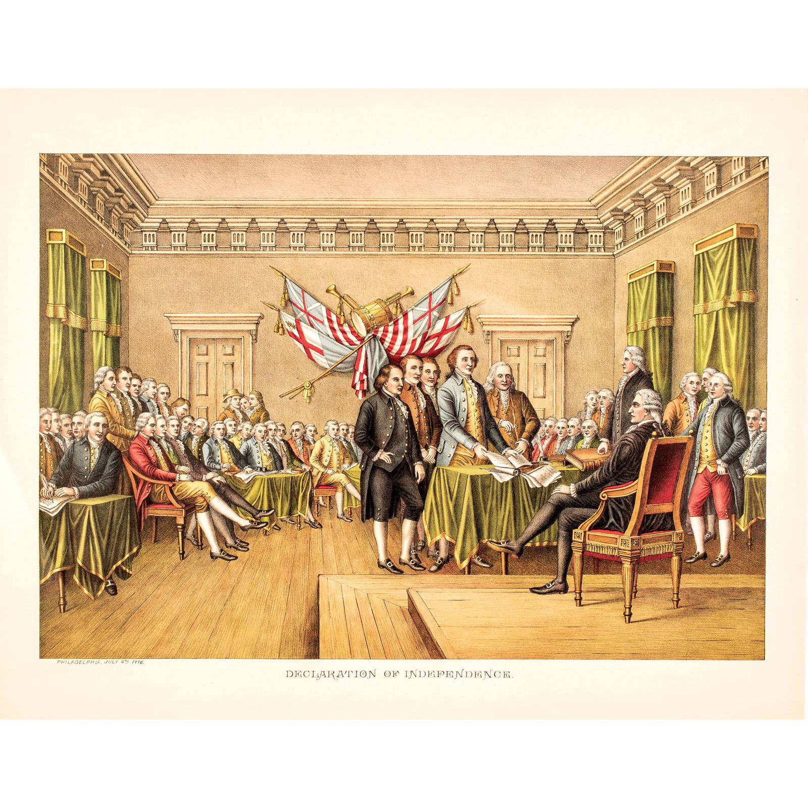 DECLARATION OF INDEPENDENCE / JULY 4TH 1776 Print (1 of 4)