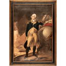 George Washington at Dorchester Heights, Oil Painting on Canvas, After Gilbert Stuart, Mid 19th Cent