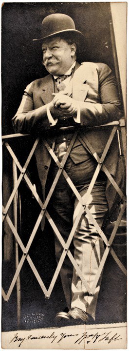 WILLIAM HOWARD TAFT, Photograph Signed: Autographs Handsome & Tall William Howard Taft Signed Photograph WILLIAM HOWARD TAFT (1857 - 1930). 27th President of the United States (1909-1913), later the tenth Chief Justice of the United States,