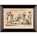 April 1774 Original Engraved Print, The able Doctor, or America Swallowing the Bitter Draught.