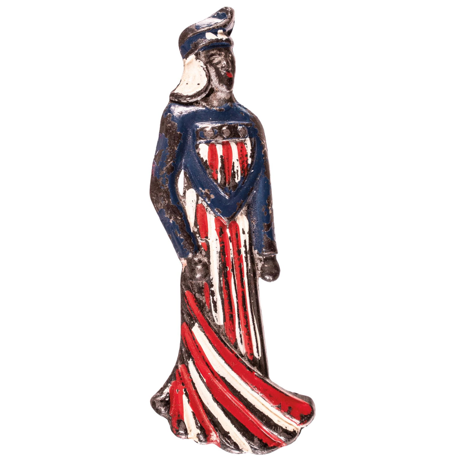 BLACK - LADY LIBERTY Patriotic Enameled Stickpin (1 of 2)