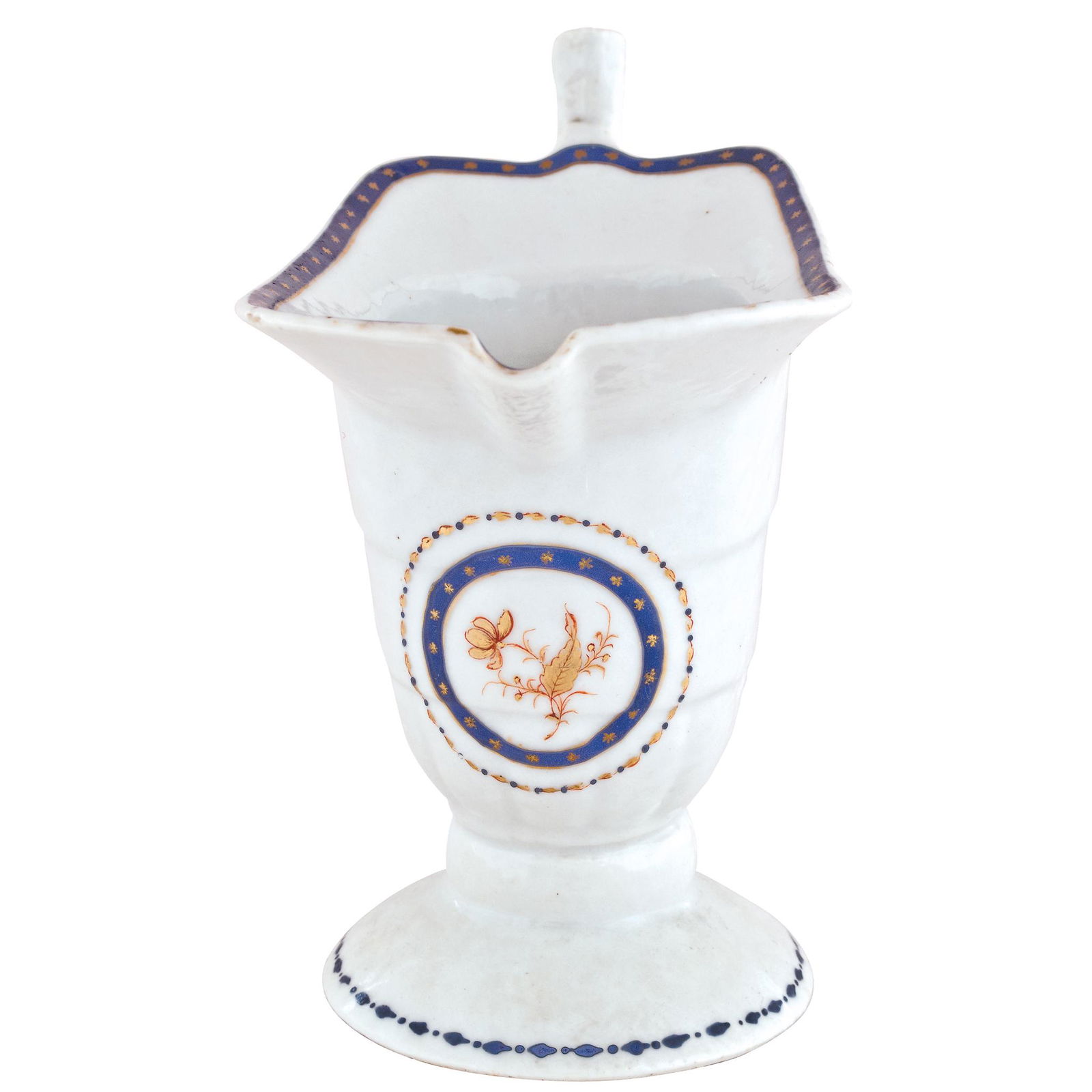 c. 1780 Revolutionary War Era, Set of Five Ceramic Hand-Painted Chinese Export Armorial Tableware (1 of 6)