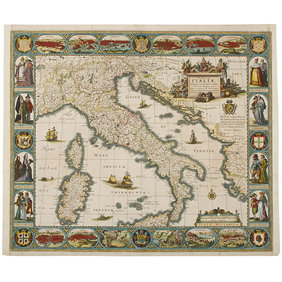 1640 TABULA ITALIAE, CORSICAE,SARDINIAE,Jansson
