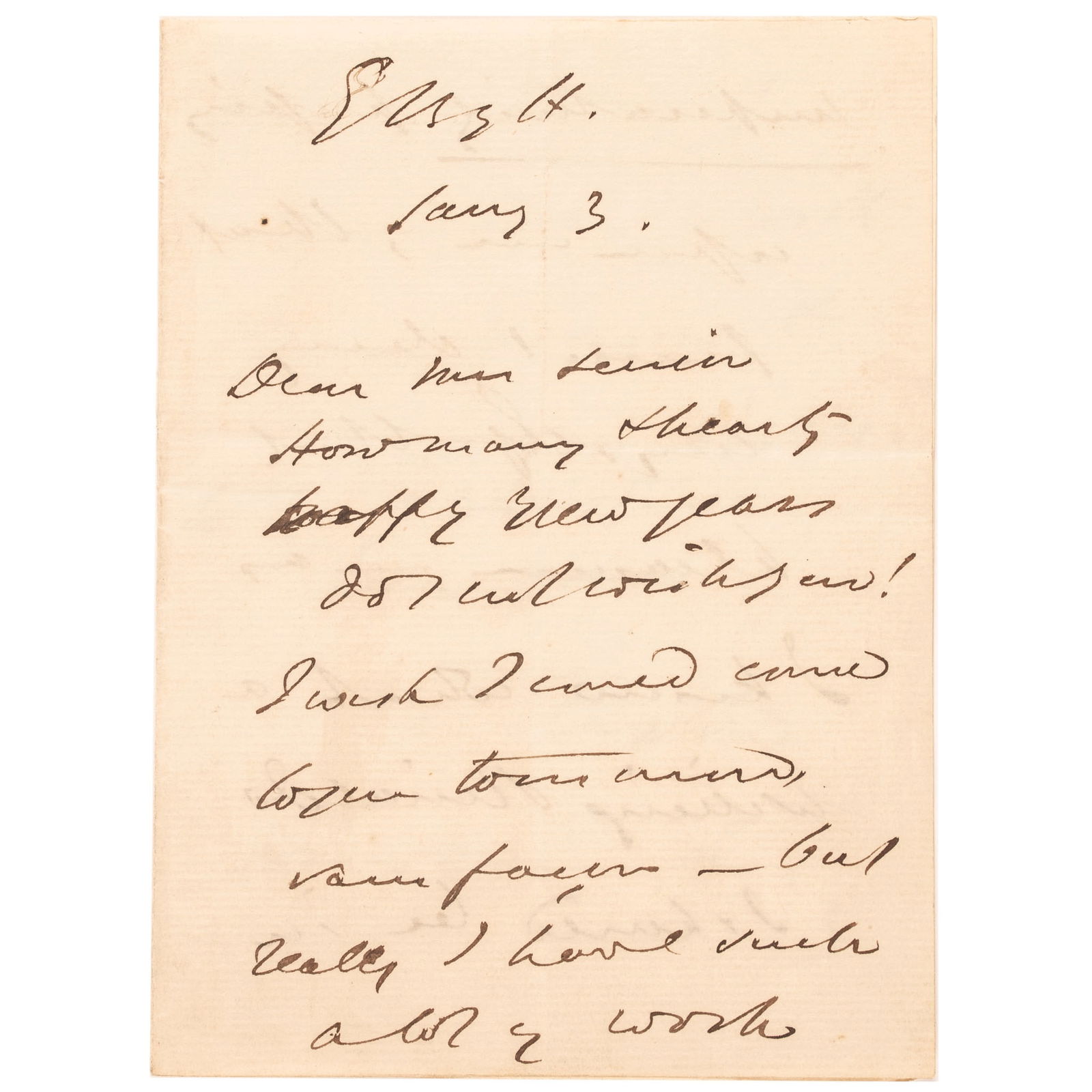 OUR AMERICAN COUSIN Playwright, Tom Taylor ALS, English dramatist, Editor of Punch Magazine (1 of 3)