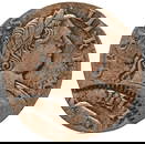 1774 DOUBLE STRUCK Counterfeit British Halfpenny, Choice Extremely Fine