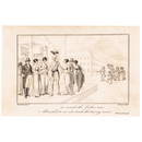 1807 Native American Indian Engraving of Blind Sam, the Royal Indian's Reception at Philadelphia