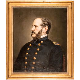 Civil War Admiral John A. Winslow, Commanding Officer of USS Kearsarge, Oil on Canvass Portrait