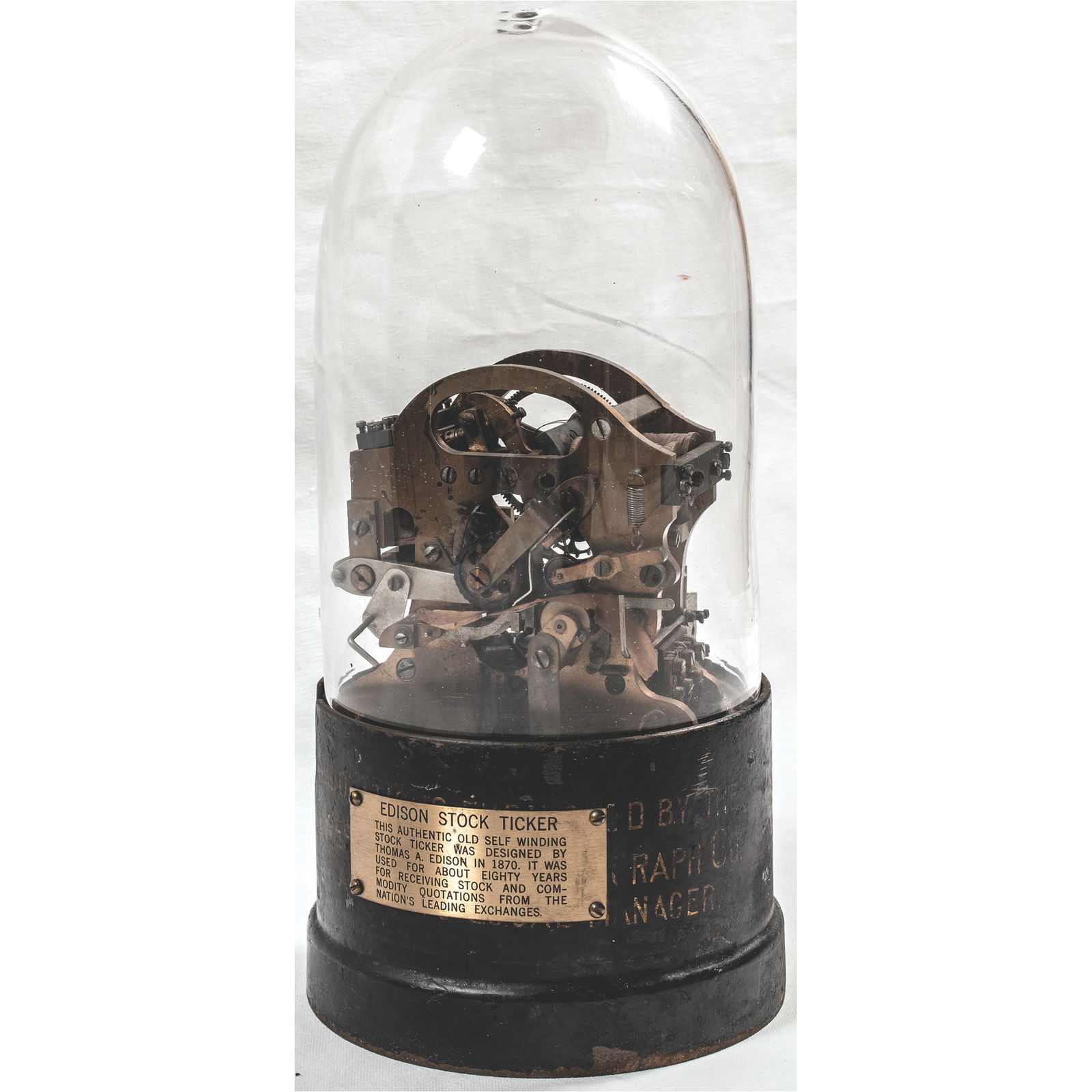 Edison Stock Ticker Tape Machine From Ambassador J. William Middendorf's Personal Office Work Desk (1 of 7)