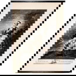 1781 GENERAL WASHINGTON by Valentine Green, Jan 15th, 1781, Engraved Portrait with Servant Billy Lee