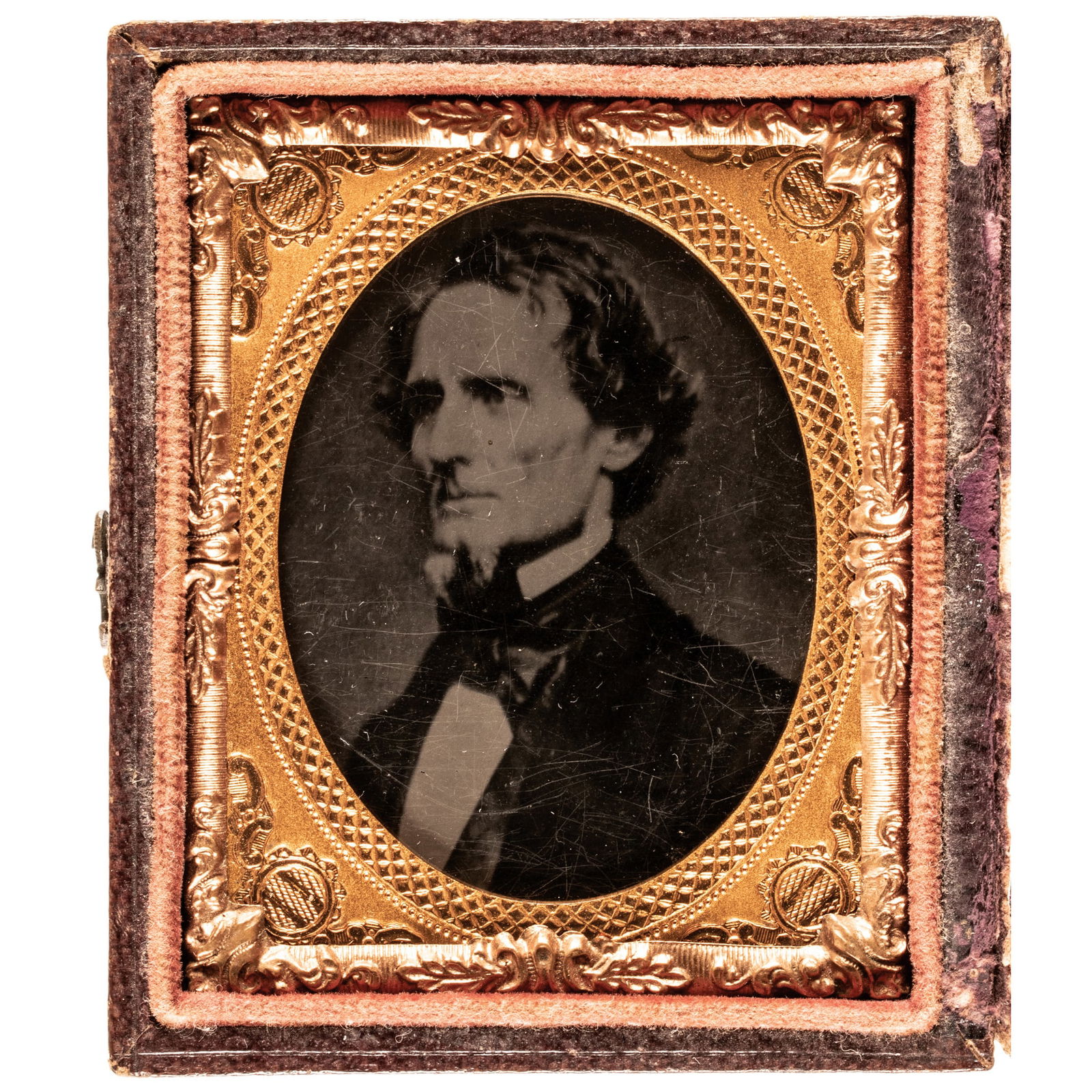 Civil War Period, Tintype of Jefferson Davis (1 of 3)