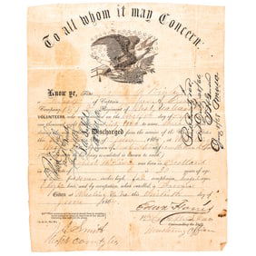 April 9, 1865 Gen. George A Custer's Farewell Address to Third Cavalry Div. Soldiers 3-Item Archive