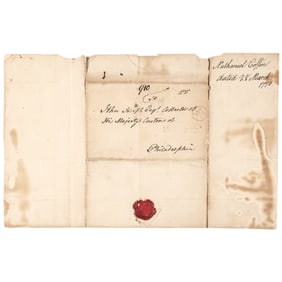 March 28, 1770 Letter 3-Weeks After the Boston Massacre, Between Two of His Majesty's Customs Agents