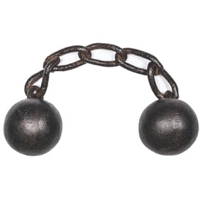 c 1780-1812 Revolutionary to War of 1812 Era Naval Cannon Chain Shot extends fully 11.5 inches long