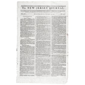 Nov. 14, 1792 PRESIDENT GEORGE WASHINGTON'S 1792 STATE OF THE UNION ADDRESS with UNITED STATES MINT