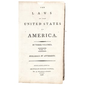 Vol. I Only:  The Laws of the United States of America The Laws of the United States of America