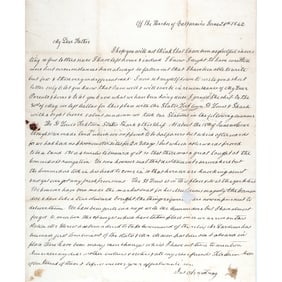 1842 USS Cyane Shipboard Letter by James Armstrong while en route to SEIZE Monterey from Mexico !