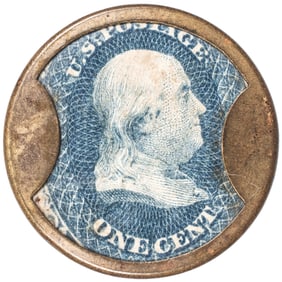 1862 Ayer's Cathartic Pills. Short Arrows. One Cent. EP-2, HB-3, S-2, Reed-AC01SA. Choice About