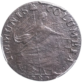 1787 Immunis Columbia Copper Pattern Eagle Reverse PCGS graded Genuine Very Fine