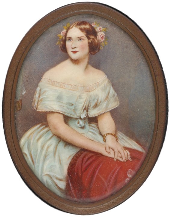 c. 1860 Oval Portrait Painting of Jenny Lind Dec 07, 2013 Early