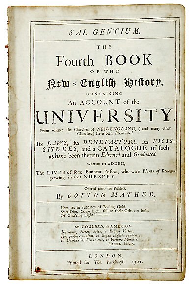 1702 Cotton Mather Book-New England