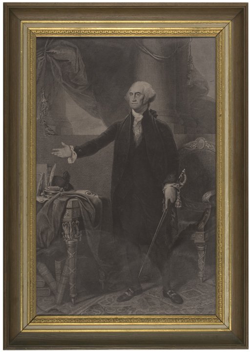 GENERAL WASHINGTON Lansdowne Portrait Engraving: Prints Classic Lansdowne Portrait Engraving of GENERAL WASHINGTON After Gilbert Stuart and James Heath c. 1830-50, Original Steel Engraving, GENERAL WASHINGTON Famed Lansdowne Portrait, After James He