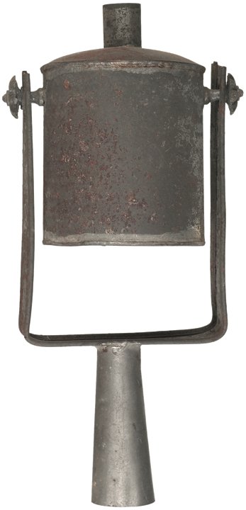 American Political Parade Oil Lamp Torch Head: Political Early American Political Parade Oil Lamp Torch Head Early American Political Parade Oil Lamp Torch Head, Iron, Very Fine. This early Civil War Ear Political Parade Torch Head measures 9.5”