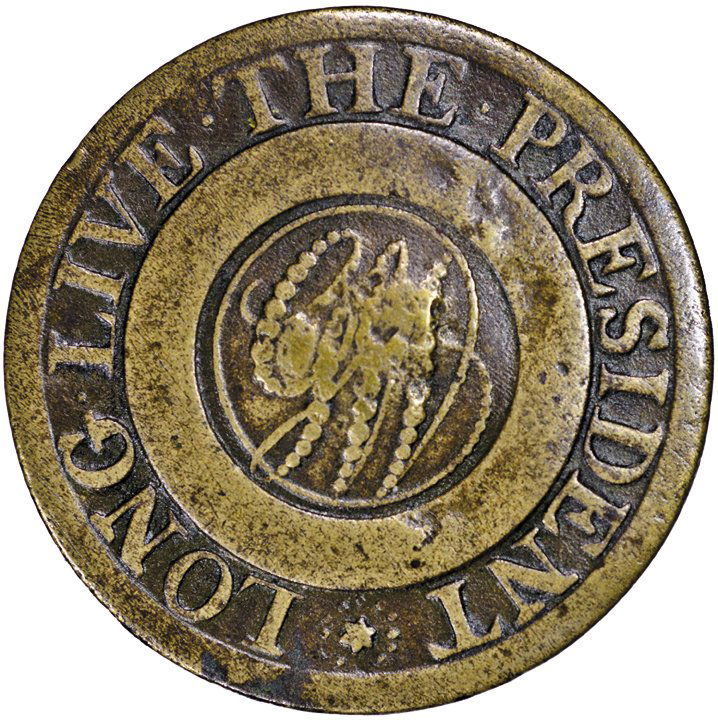 George Washington Inaugural Button Major Rarity: Washington Buttons Extremely Rare (1789) “LONG LIVE THE PRESIDENT” George Washington Inaugural Button With Ringed Star (1789) George Washington Inaugural Button. Heavy Dotted Script “GW.” With