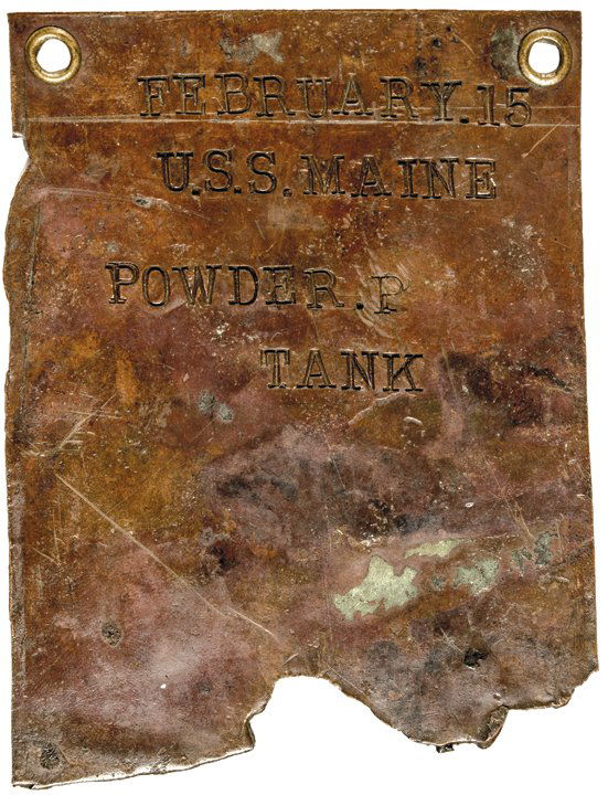 c. 1898 Exploded U.S.S. Maine Copper Fragment (1 of 2)