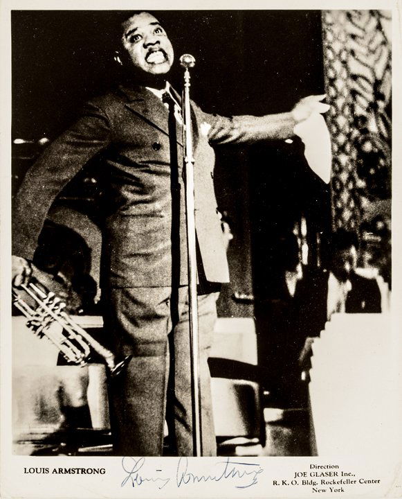 LOUIS ARMSTRONG Signed Photograph (1 of 2)