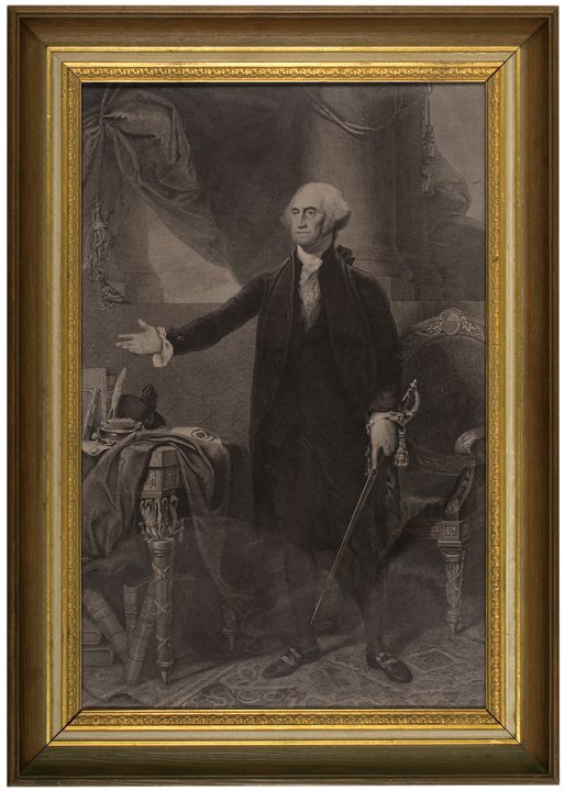GENERAL WASHINGTON Lansdowne Portrait Engraving: Washington Related Classic Lansdowne Portrait Engraving of GENERAL WASHINGTON After Gilbert Stuart and James Heath c. 1830-50, Original Steel Engraving, GENERAL WASHINGTON Famed Lansdowne Portrait, Af