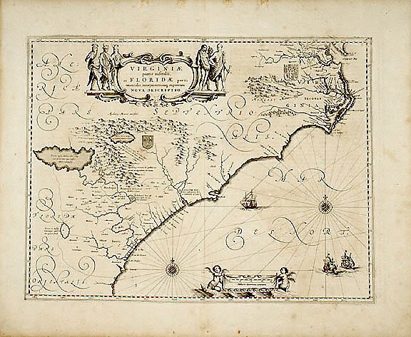 c. 1639, VIRGINIAE PARTIS AUSTRALIS