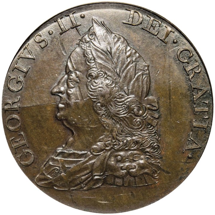 George II Indian Peace Medal in Bronze (1 of 6)