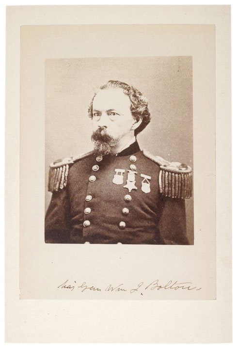 Civil War General, WILLIAM J. BOLTON, CDV Signed