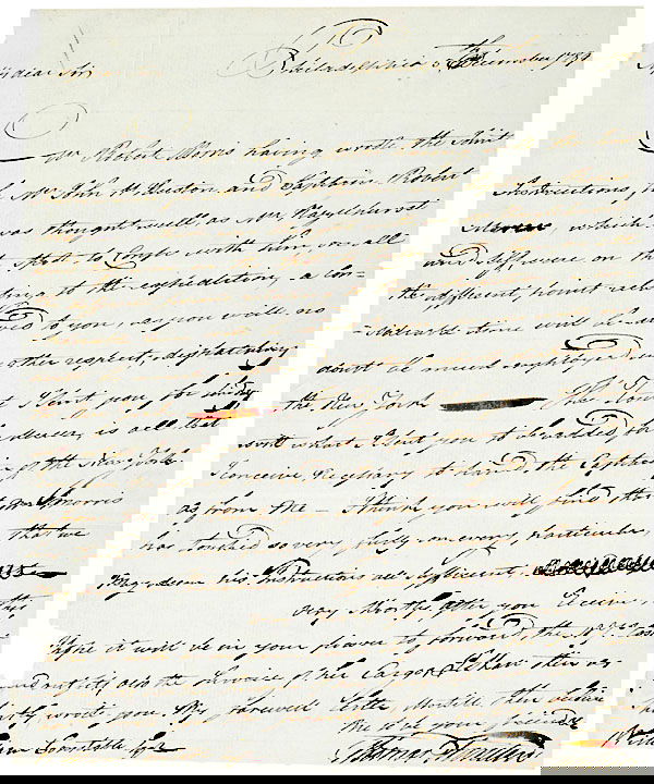 THOMAS TRUXTUN Autograph Letter Signed 1789: AutographsAmerican Naval Hero “Thomas Truxtun” Letter Mentions The Declaration of Independence and Signer Robert Morris! THOMAS TRUXTUN, American Revolutionary Naval Hero, One of the First