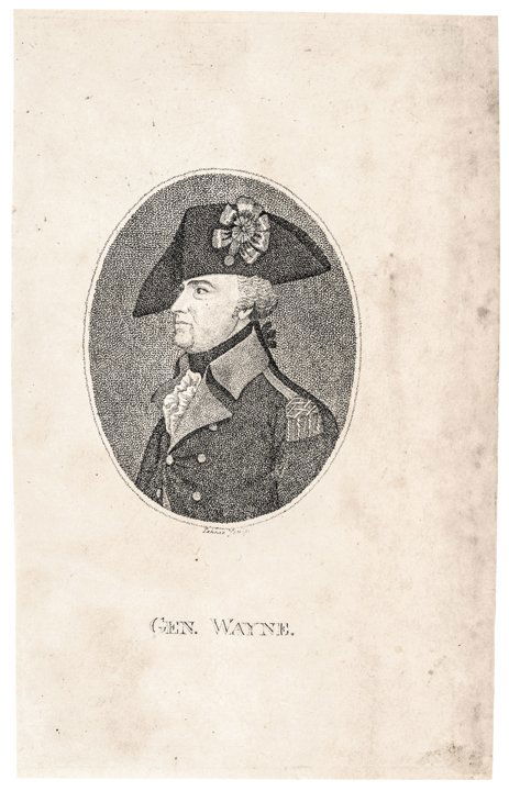 Engraved Portrait of General “Mad” Anthony Wayne (1 of 2)