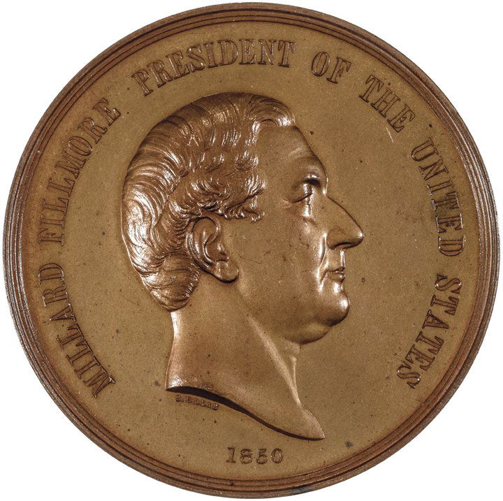 1850 Millard Fillmore Indian Peace Medal IP-30 (1 of 2)