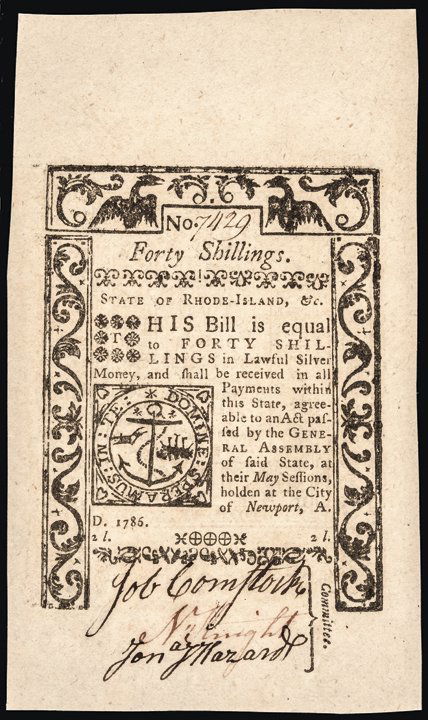 Colonial Currency, RI May 1786 PCGS Superb 67PPQ (1 of 6)