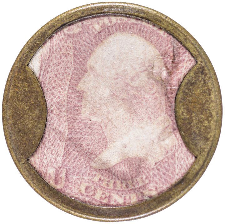 Encased Postage Stamp 3 Cent AYERS SARSAPARILLA (1 of 2)