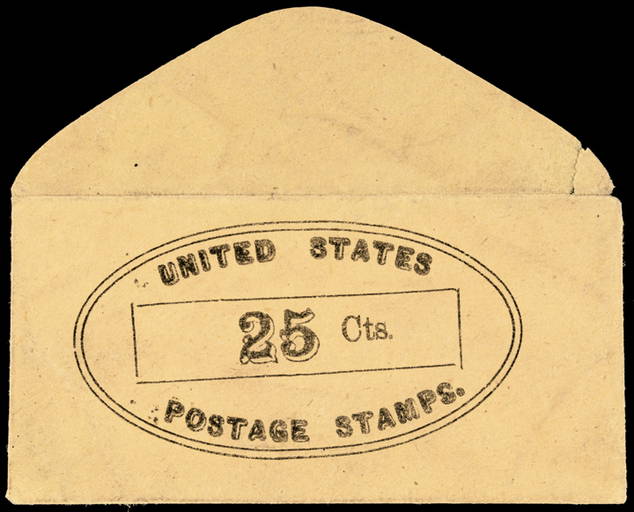US Postage Stamp Envelope 25¢ No Imprint. Rarity Oct 29, 2016 Early