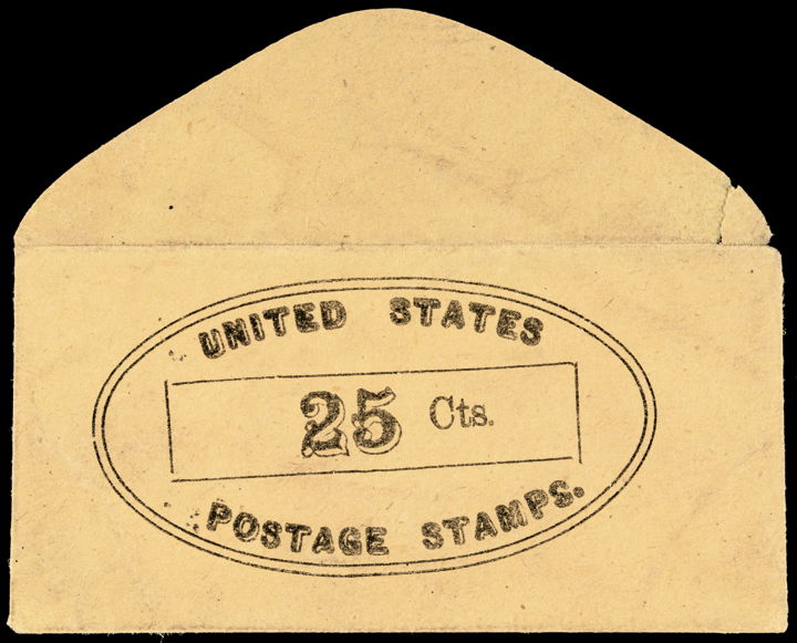 US Postage Stamp Envelope 25¢ No Imprint. Rarity Oct 29, 2016 Early