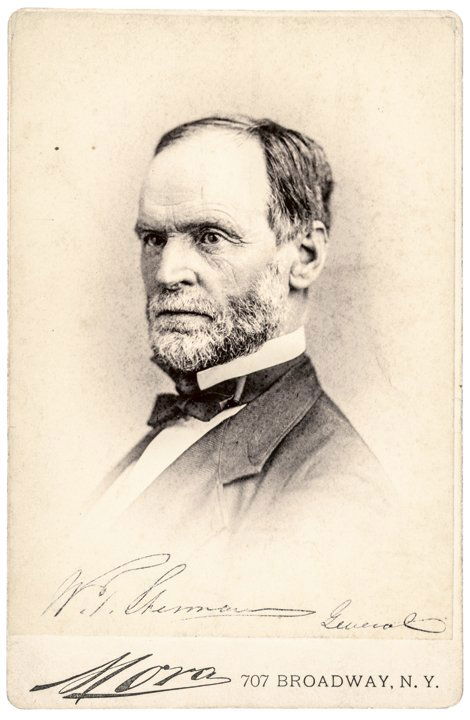 WILLIAM TECUMSEH SHERMAN Signed Photo Card (1 of 3)