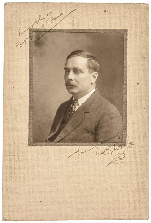 Author H. G. WELLS Signed Photograph (1 of 3)