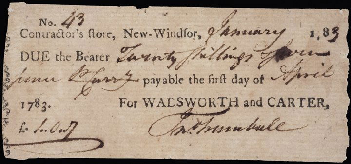 Continental Congress JONATHAN TRUMBULL, JR. Note (1 of 5)