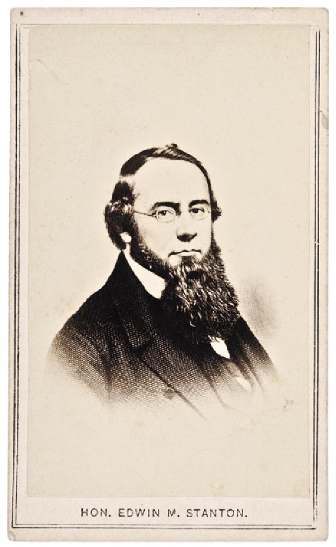 1860s CDV Photograph of HON. EDWIN M. STANTON (1 of 2)