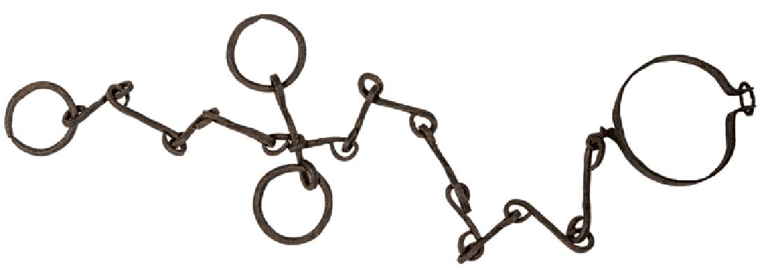 18th Century Hand-Forged Iron Slave Shackle Set (1 of 1)
