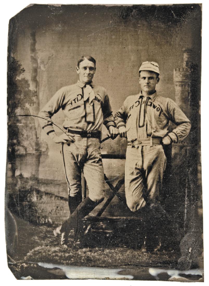 c. 1870 Tintype, Tower City, PA Baseball Players (1 of 2)