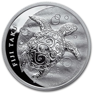 2013 1 oz Silver New Zealand Mint $2 Fiji Taku Coin: 2013 1 oz Silver New Zealand Mint $2 Fiji Taku Coin