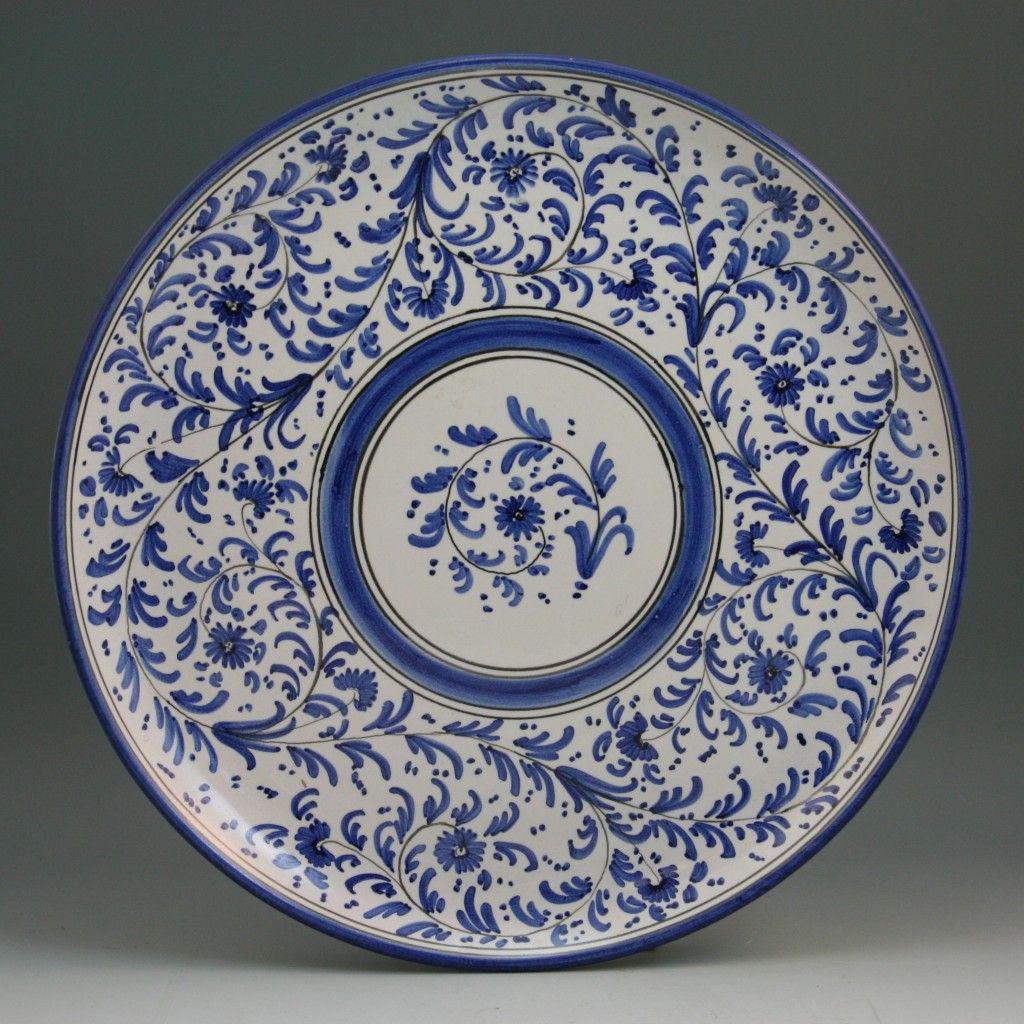 PERSIAN-STYLE IN BLUE ENAMEL PORCELAIN PLATE (1 of 2)