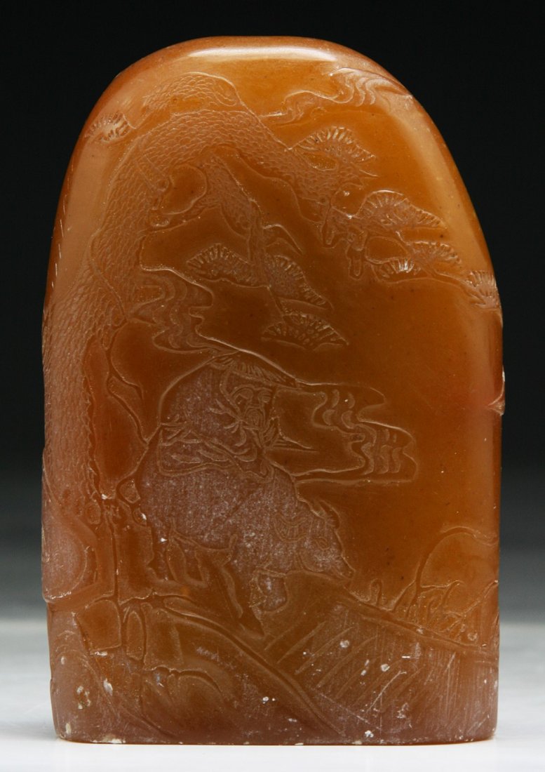 A Chinese TIANHUANG Soapstone Carving: A Chinese TIANHUANG Soapstone Carving; Size: H: 4"